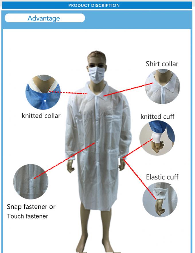 Jas Lab Non-woven Sekali Pakai dengan Kualitas Baik