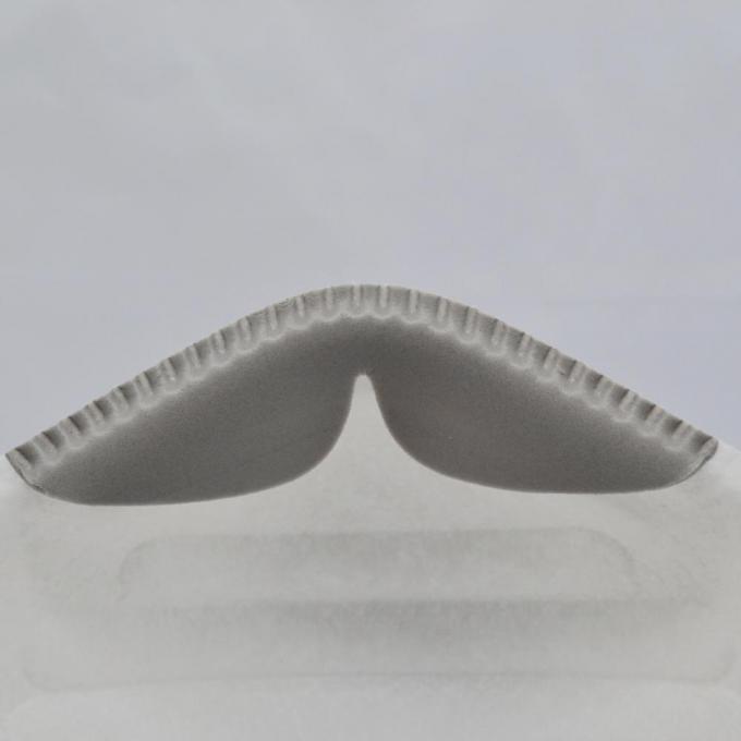 Masker Warna Abu-Abu Ffp2 Cup Tanpa Perawatan Dengan Foam Nose Cushion Wedge