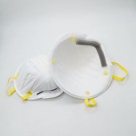 Anti - Smoke Disposable Breathing Mask , Non Woven Face Mask Cup Shape