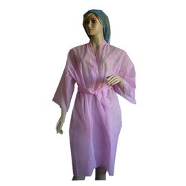 Jubah Spa Sekali Pakai Non Woven / Kimono Jubah Dengan Kekuatan Tarik Sangat Baik