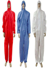 Microporous Disposable Coverall Suit Tahan Air Mata Untuk Pusat / Klinik Kesehatan