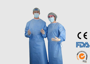 Reinforced SMS Disposable Liquid Wear Wear Bukti Dengan Rajutan Cuff