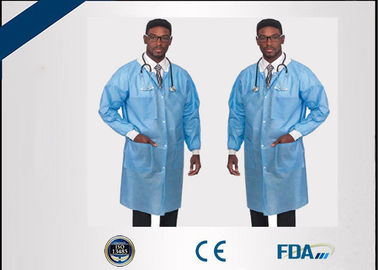 Cina Jaket Laboratorium Unisex Tidak Mengiritasi Sekali Pakai Non Toxic Untuk Rumah Sakit pabrik