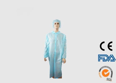 Cina Jaket Lab Polypropylene Sekali Pakai Spunbond Untuk Mahasiswa / Pengunjung Medis pabrik
