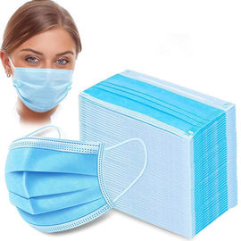 Cina Masker Wajah Anti Flu Sekali Pakai 3 Lapisan Bahan Non Woven Pp Untuk Membersihkan Rumah pabrik