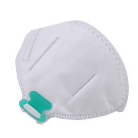 Cina FFP2 Mask Fluid / Flame Resistant Durable Dilipat Tidak Terkena Komponen Logam pabrik